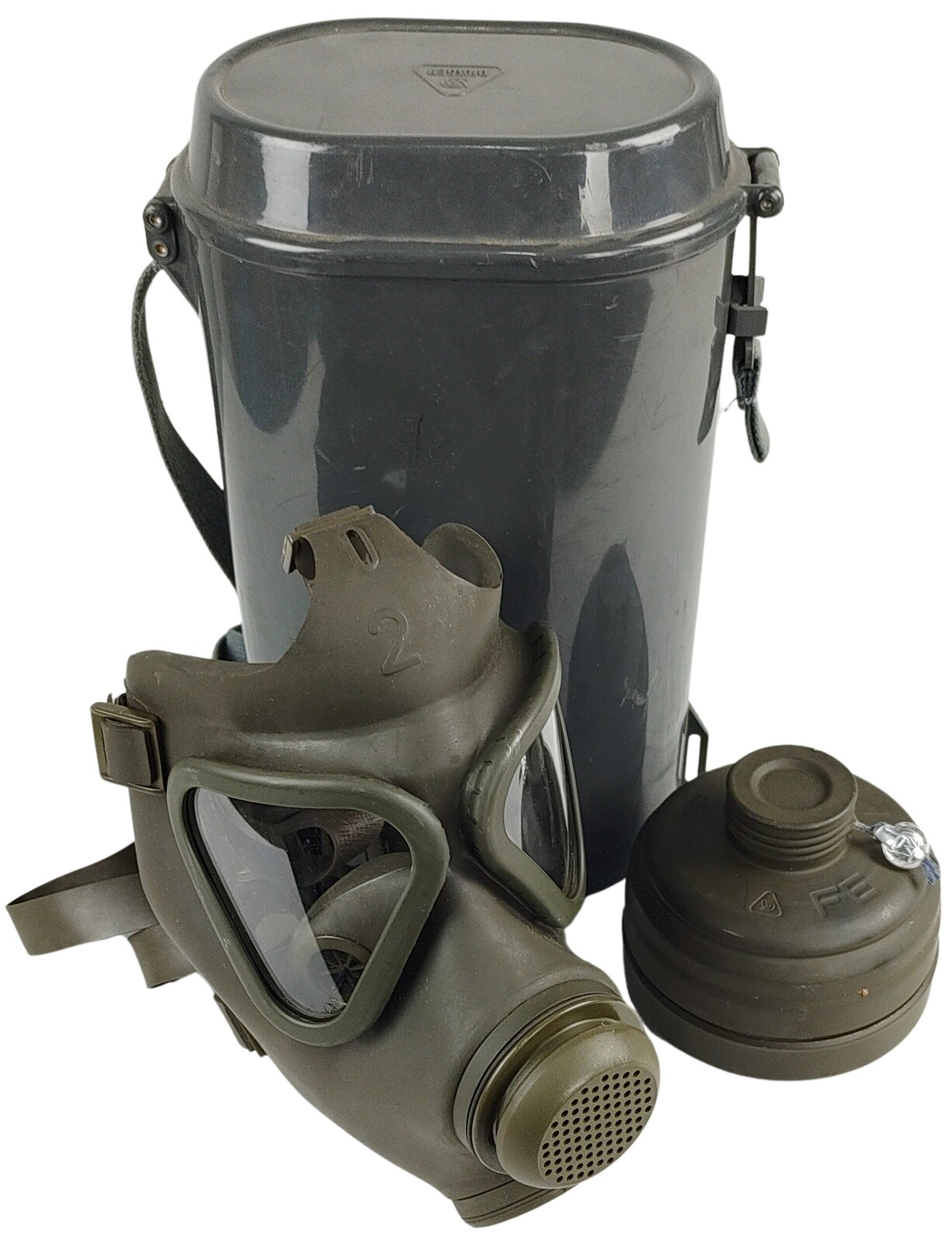 Plynová maska BW M65Z Draeger s boxem Velikost: 2