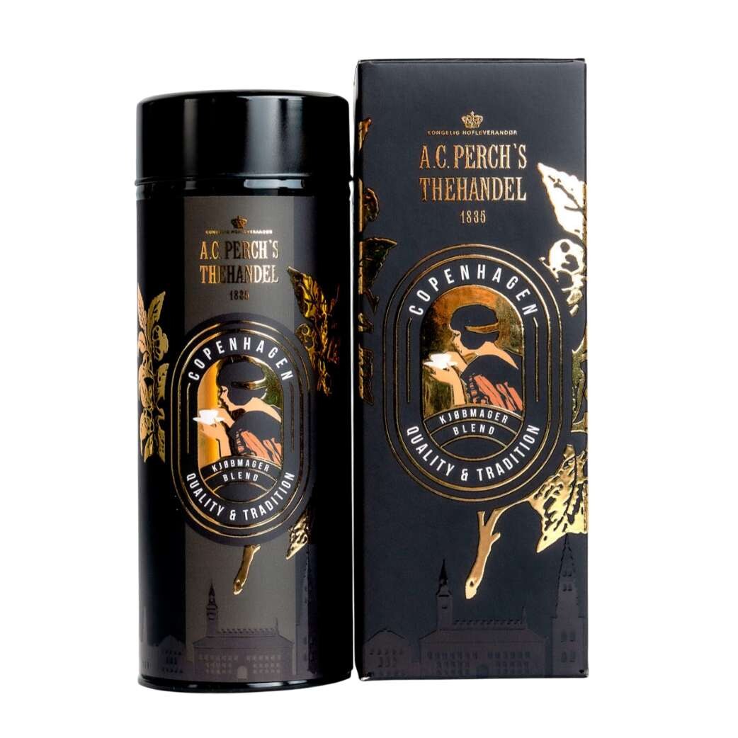 Zelený čaj ICONICS KJØBMAGER BLEND 80 g, plechovka, A.C. Perch's Thehandel