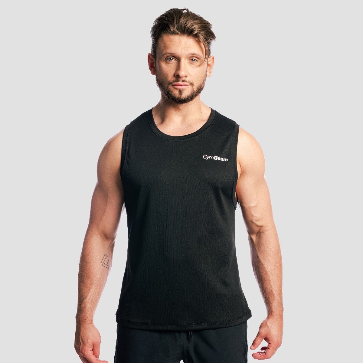 GymBeam Tílko Mesh Base Black - GymBeam