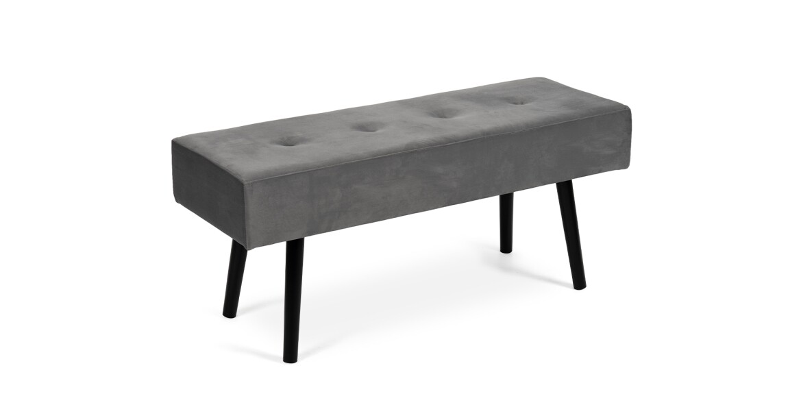 Lavice ZOREL, šedá látka/černá