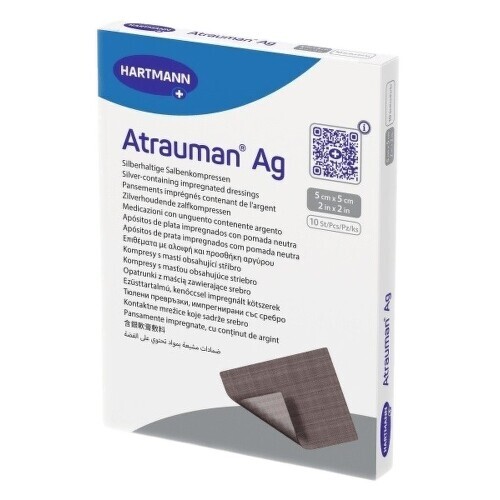 Hartmann Atrauman Ag sterilní 5x5cm 10ks