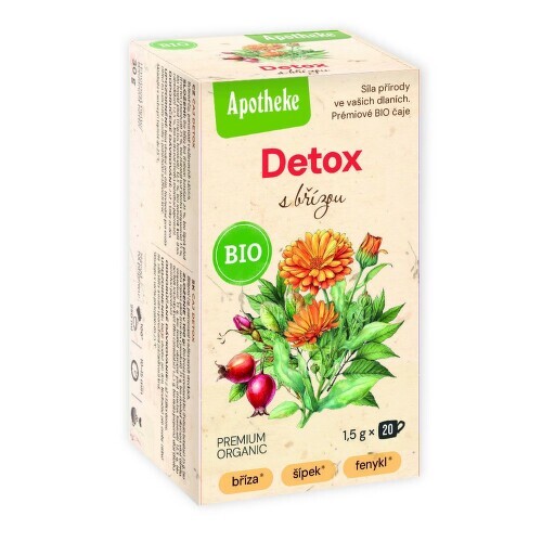 Apotheke BIO Detox s břízou čaj 20x1.5g