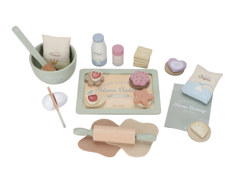 LITTLE DUTCH Sada na pečení dřevěná