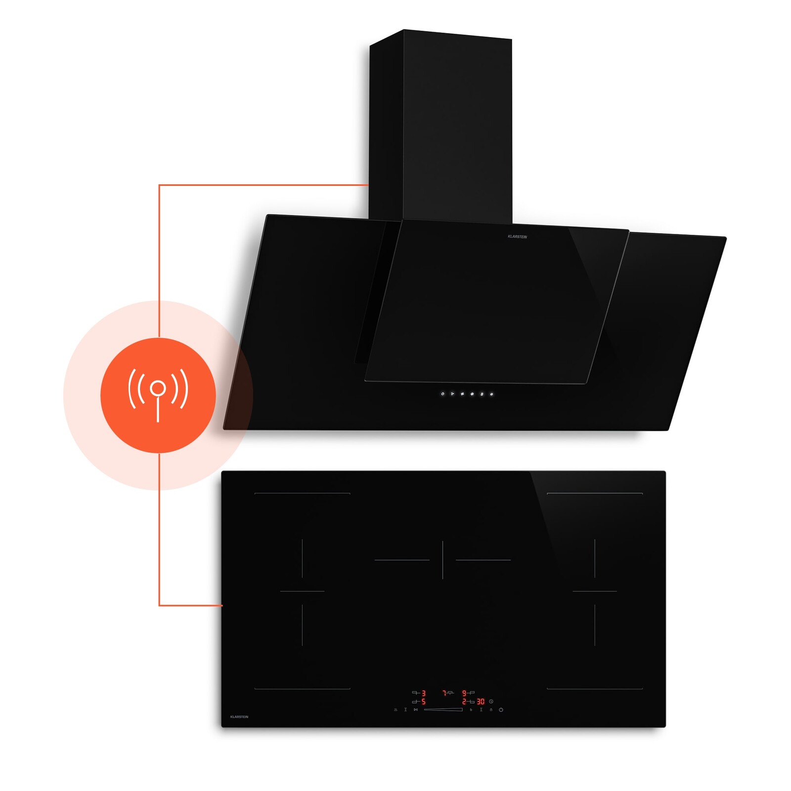 NA Indukční varná deska HaloSync s digestoří | 5 varných zón | 11.400 W | 632 m³/h | 90 cm