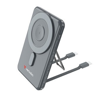 Verbatim, Power banka Charge ,n, Go se dvěma kabely, 5V, nabíjení telefonu, 32251, 5 000mAh, magnetické připevnění, šedá