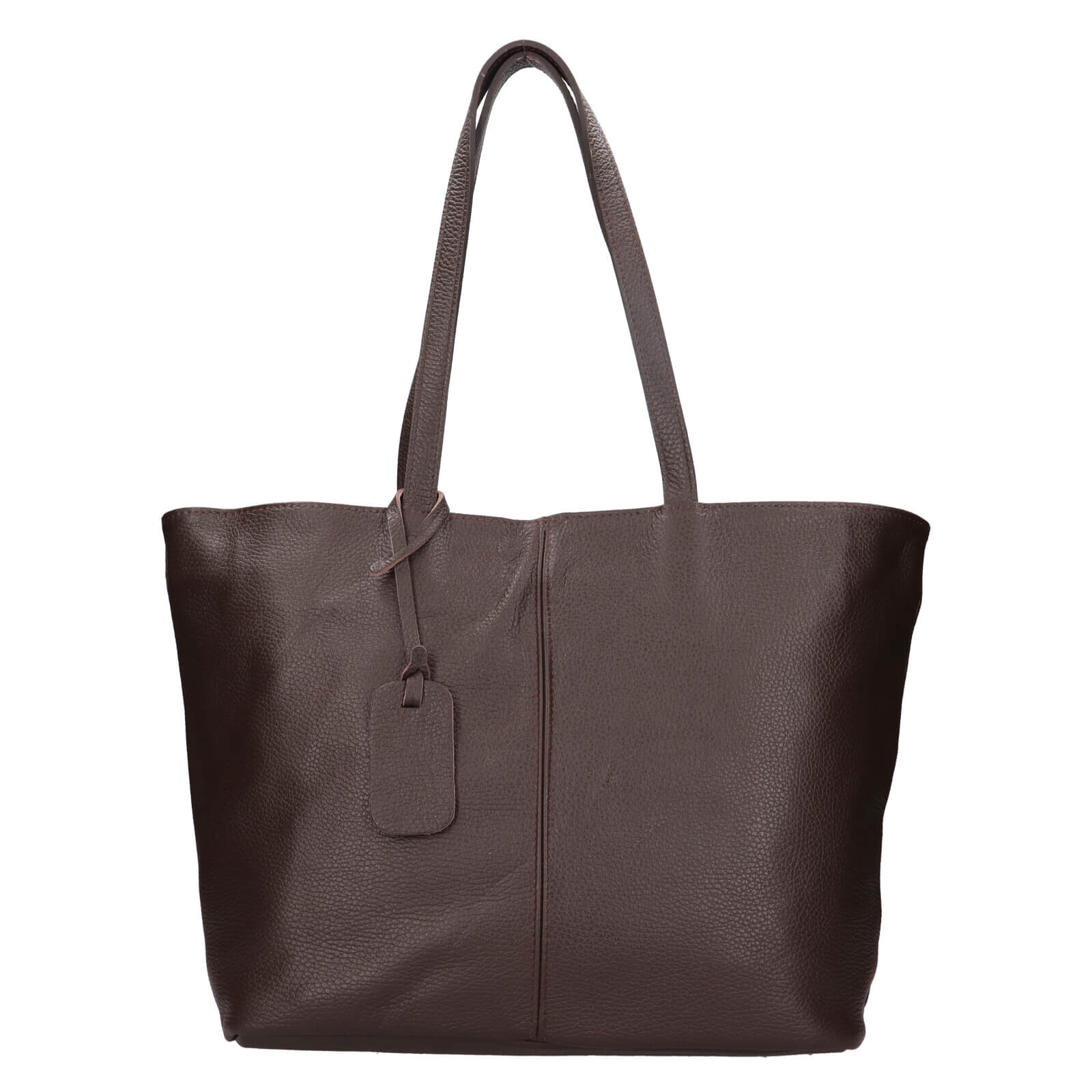 Dámská kožená kabelka Italia Zitta - tmavě hnědá