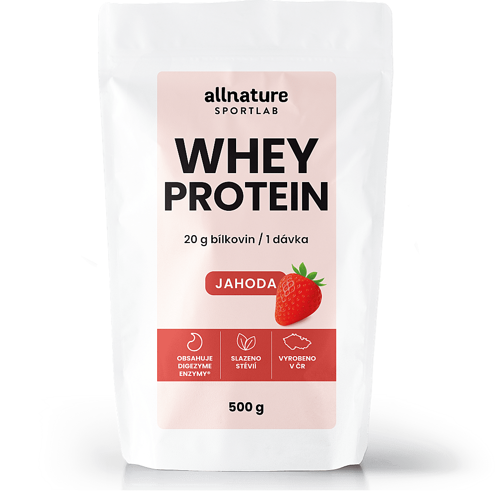 ALLNATURE Sportlab whey protein jahoda 500 g