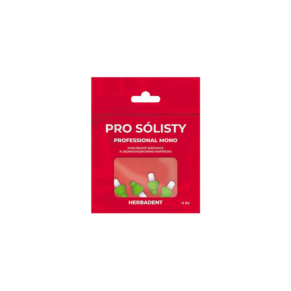 HERBADENT Professional mono náhradní hlavice 4 kusy