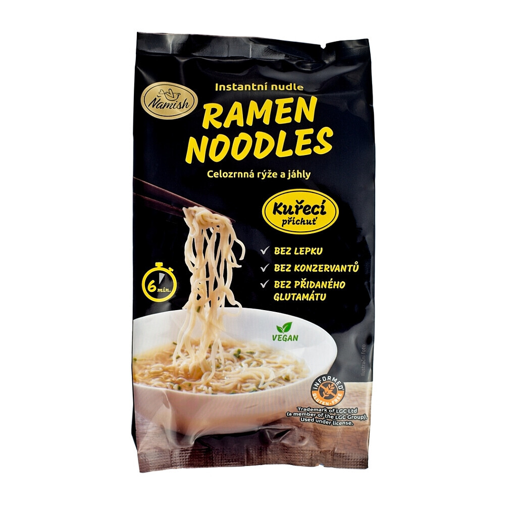ŇAMISH Instantní nudle celozrnná příchuť kuřecí bez lepku 57 g