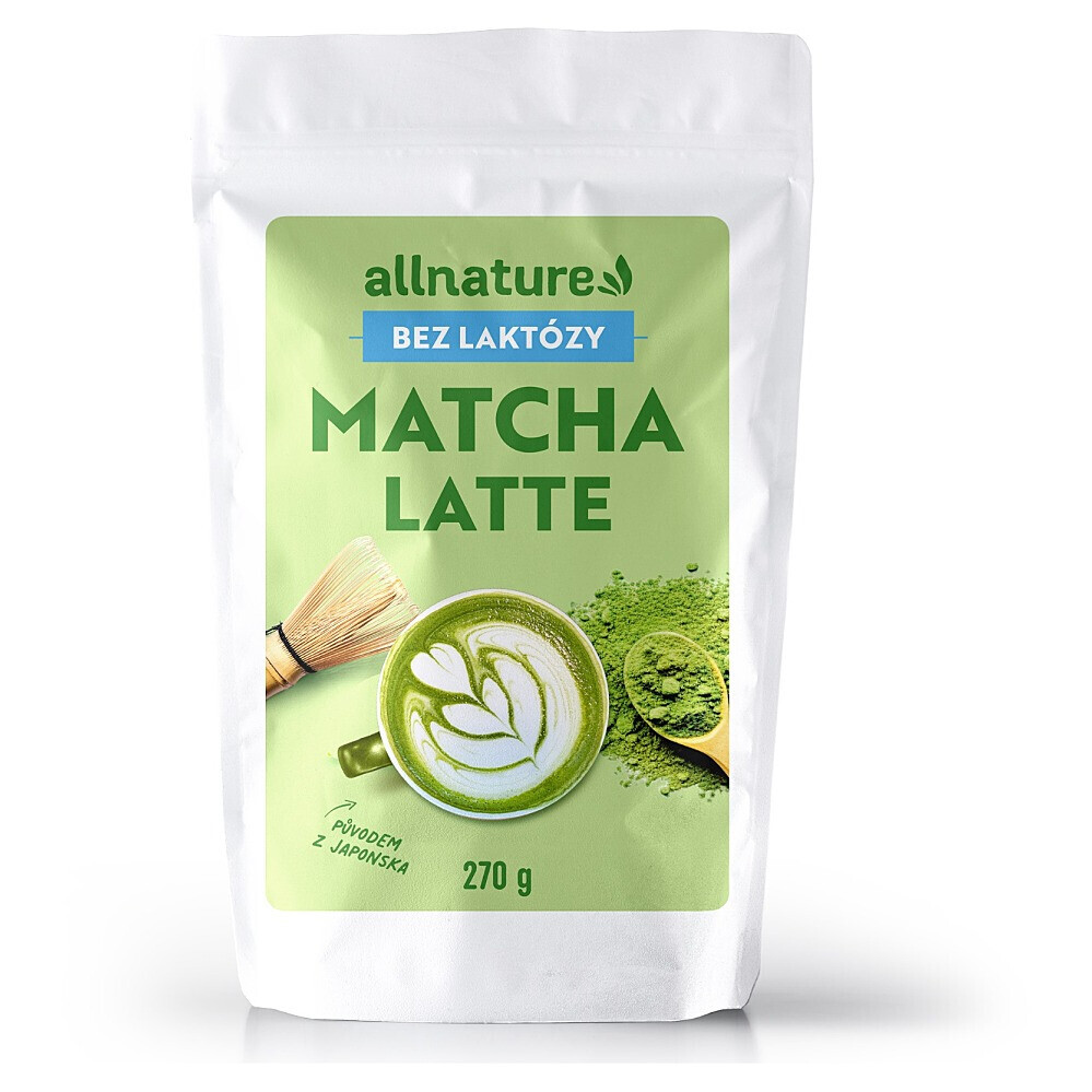 ALLNATURE Matcha latte bez laktózy BIO 270 g