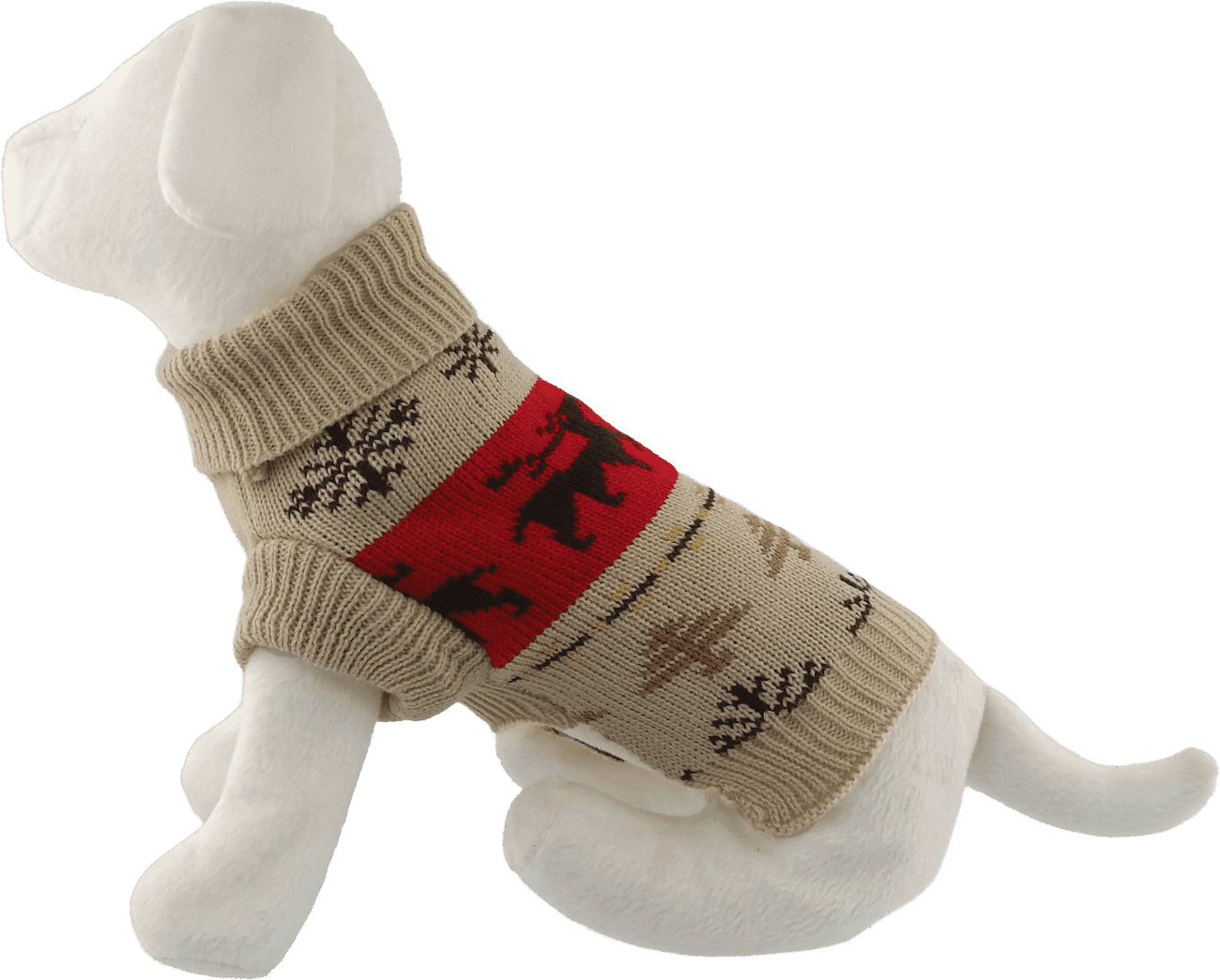Svetr Dog Fantasy Winter Tale vánoční pletený se soby M 43cm
