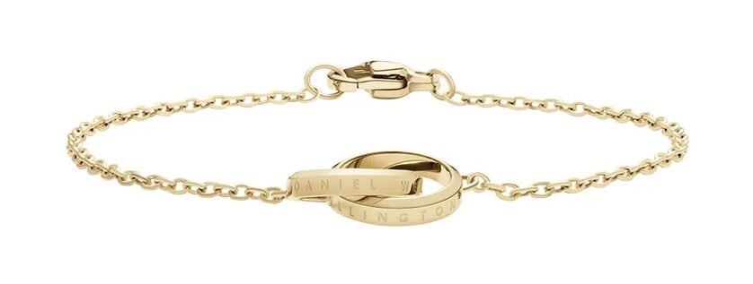 Slušivý pozlacený náramek Elan Unity DW0040021 Daniel Wellington / Délka: 17,5 cm