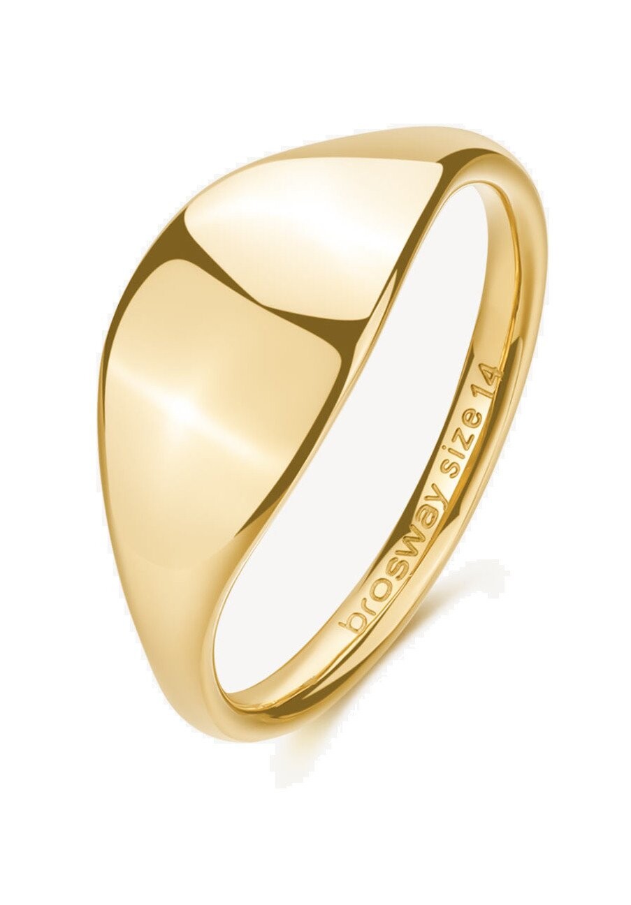 Výrazný pozlacený prsten Essential BNL120 Brosway / Obvod: 58 mm - 58 mm