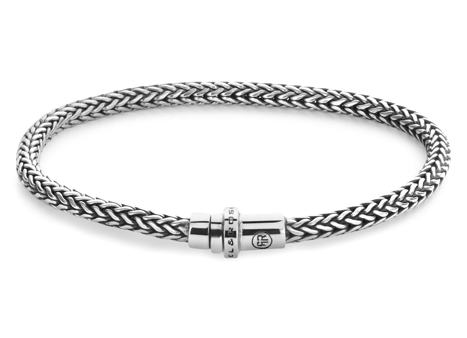 Proplétaný stříbrný náramek Artemis RR-BR031-S Rebel&Rose / Délka: 19 cm