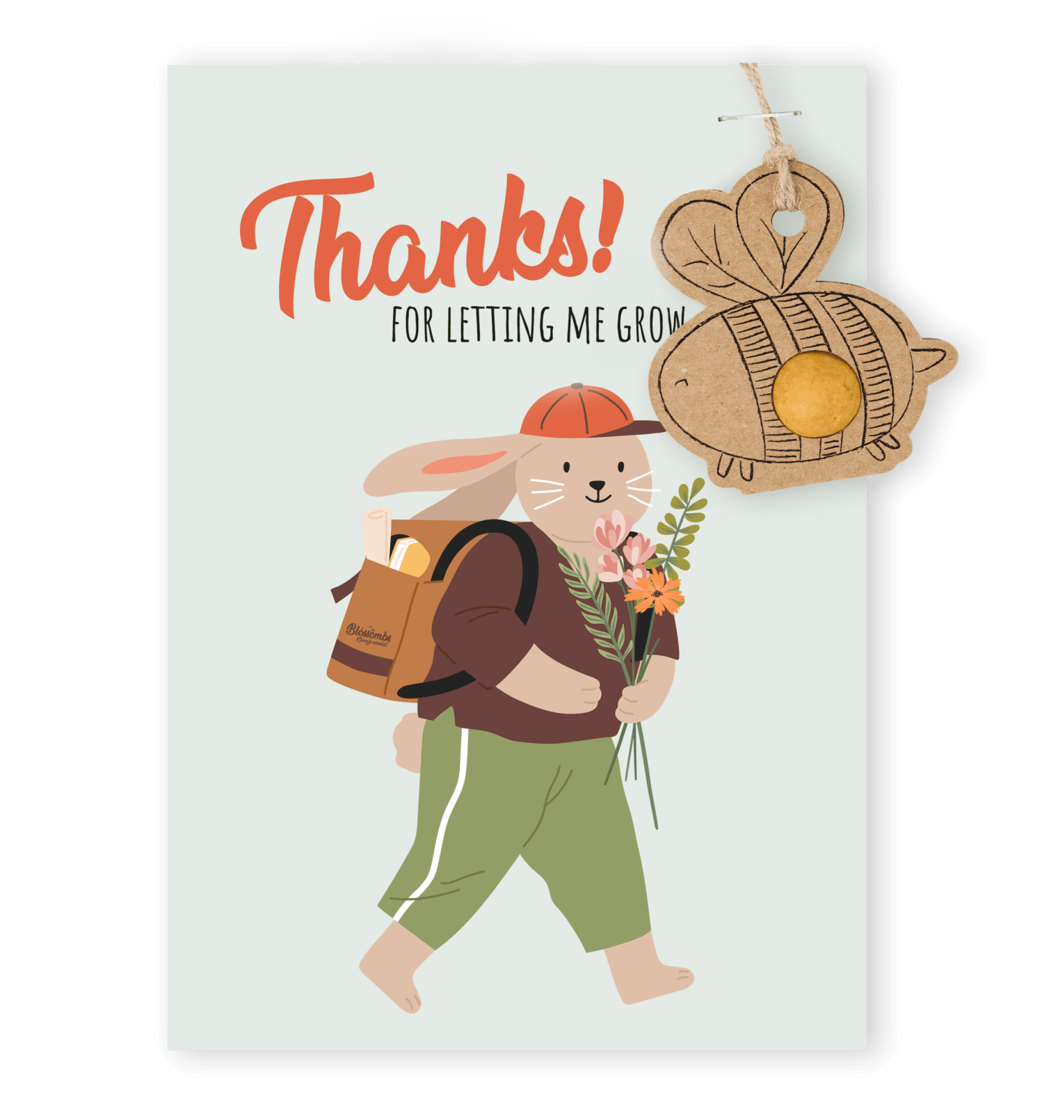 Blossombs Semínková bomba - Dárková dekorace pro učitele - Včelka (1 ks)