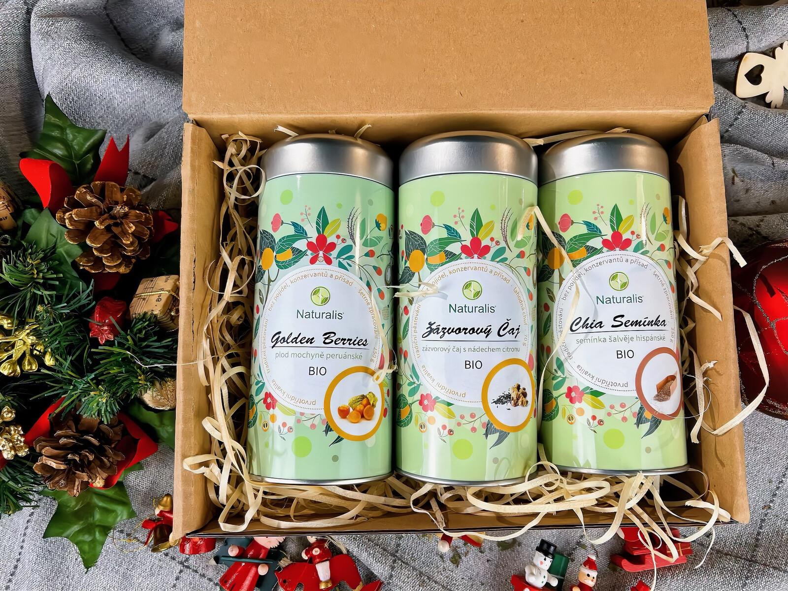 Vánoční sada superpotravin Naturalis (Dobrůtka) - 3 ks