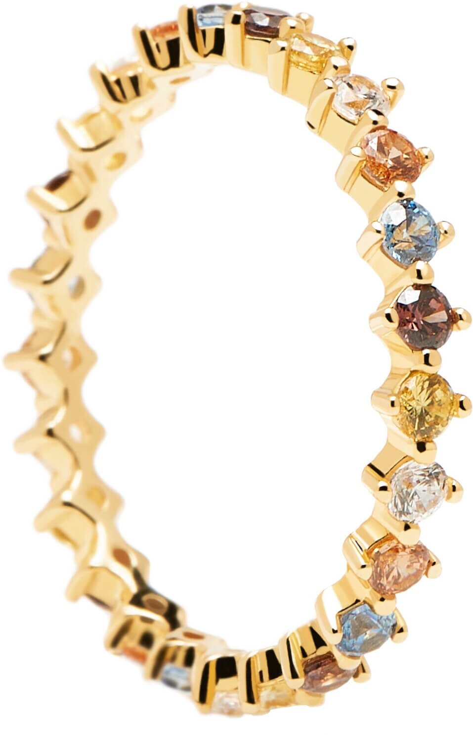 Něžný pozlacený prsten se zirkony SAGE Gold AN01-209 Pdpaola / Obvod: 52 mm - 52 mm