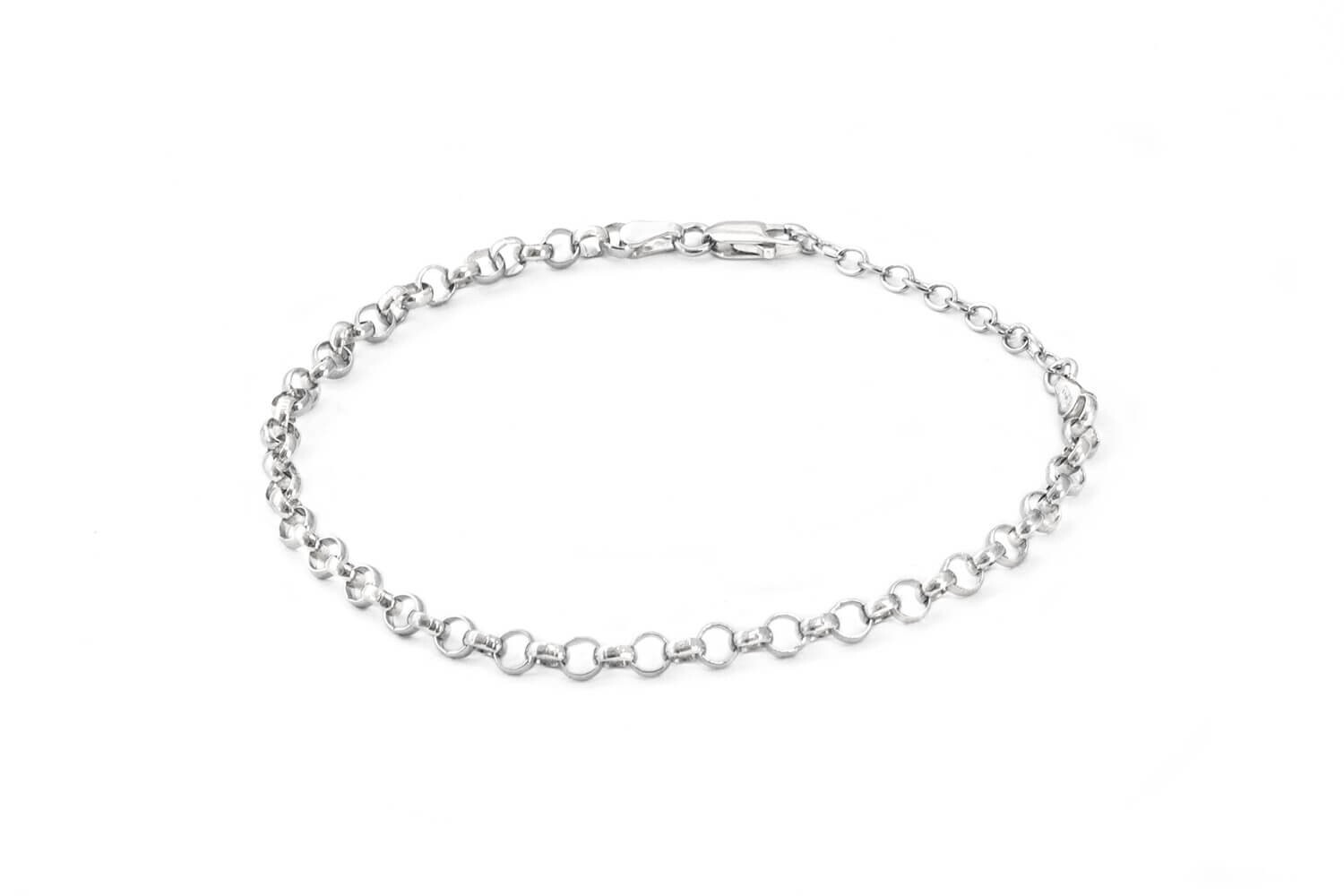 Stylový stříbrný náramek Anker AGB37 Beneto Exclusive / Délka: 17 cm