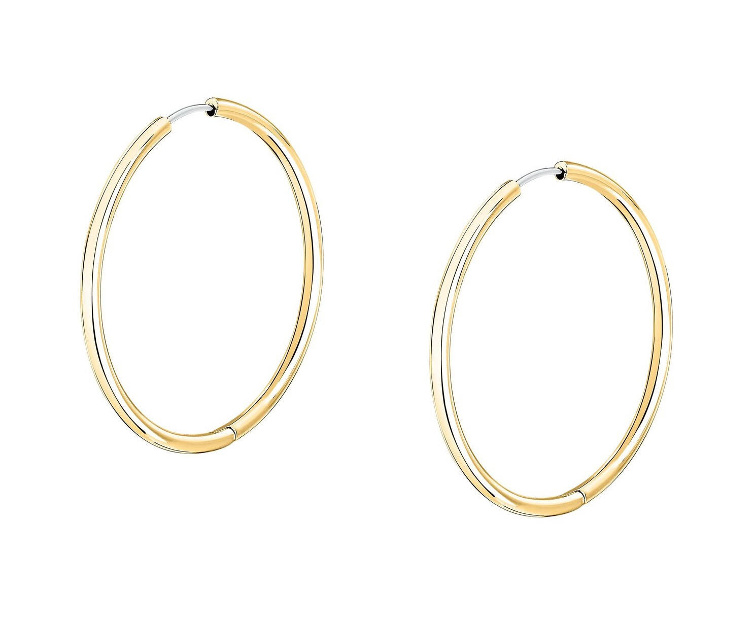 Pozlacené kruhové náušnice z oceli Ø 3,5 cm Creole SAUP26 Morellato