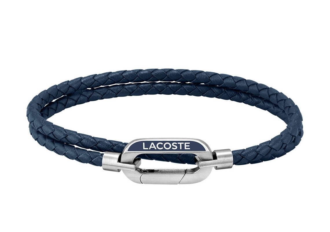 Pánský kožený náramek Starboard 2040112 Lacoste / Délka: 19 cm