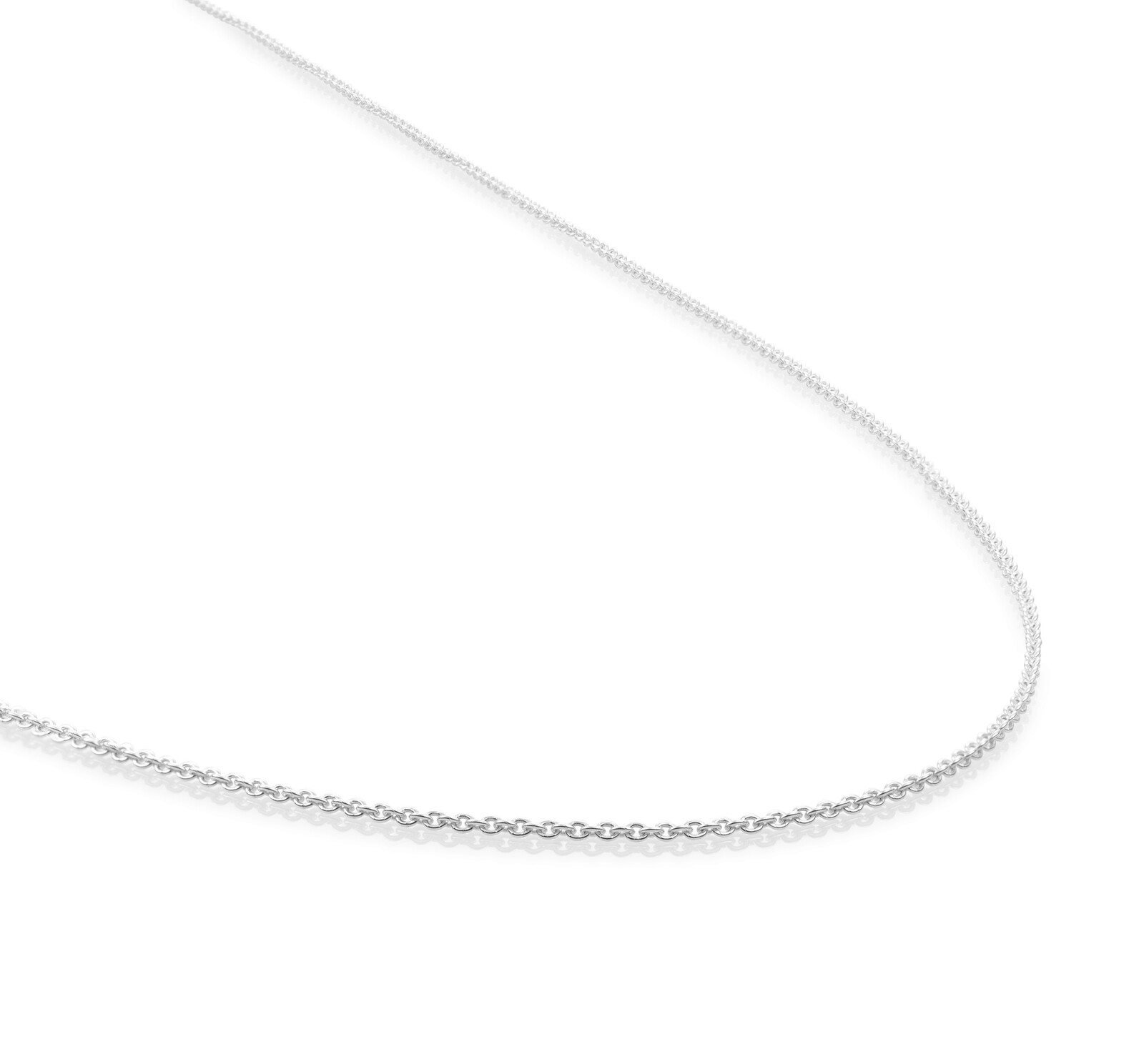 Slušivý stříbrný řetízek pro ženy SNSM0 Sparkling / Délka: 45 cm