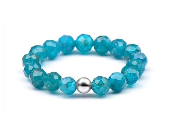 Dámský minerální prsten s apatitem POL-R05 Agato / Obvod: 57 mm - 57 mm