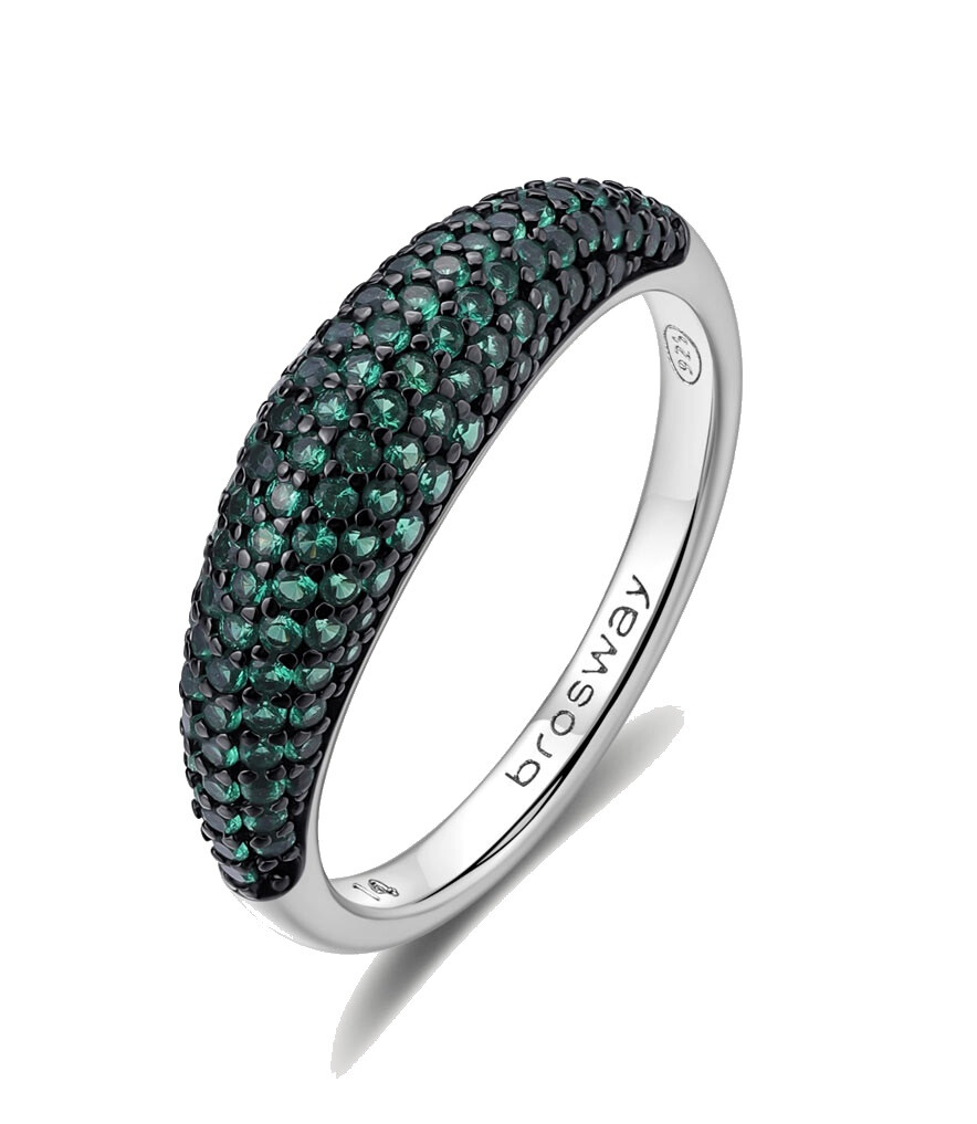 Originální stříbrný prsten Life Green Fancy FLG125 Brosway / Obvod: 54 mm - 54 mm