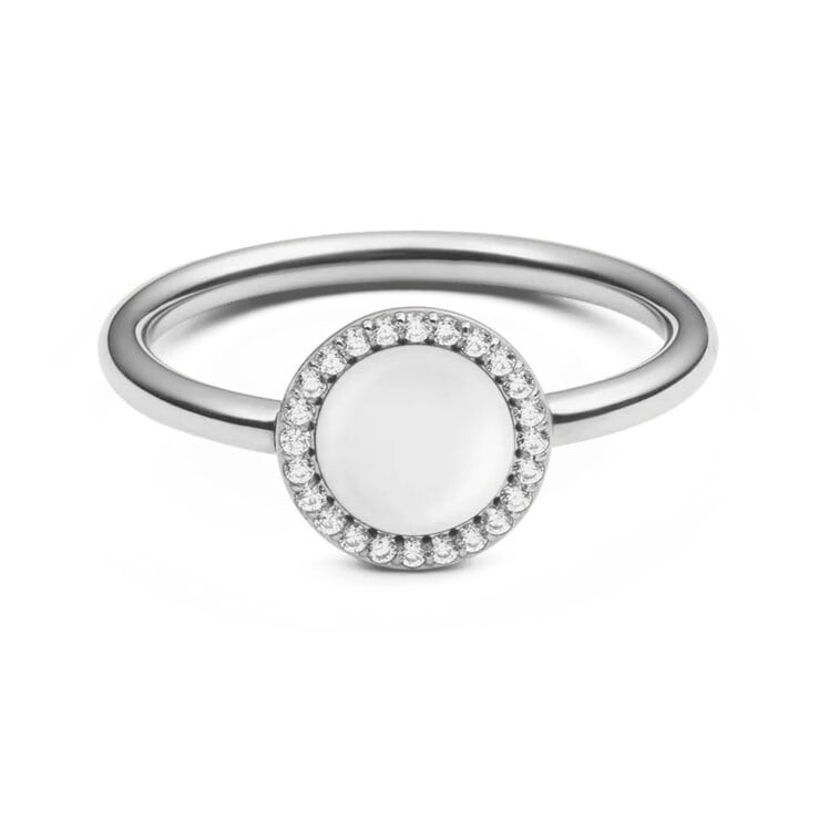 Originální prsten s perletí a krystaly Audrey DW0040127 Daniel Wellington / Obvod: 50 mm - 50 mm