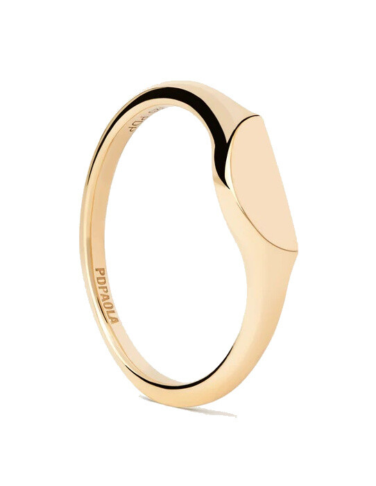 Originální pozlacený prsten Half Circle Mini AN01-C48 Pdpaola / Obvod: 52 mm - 52 mm