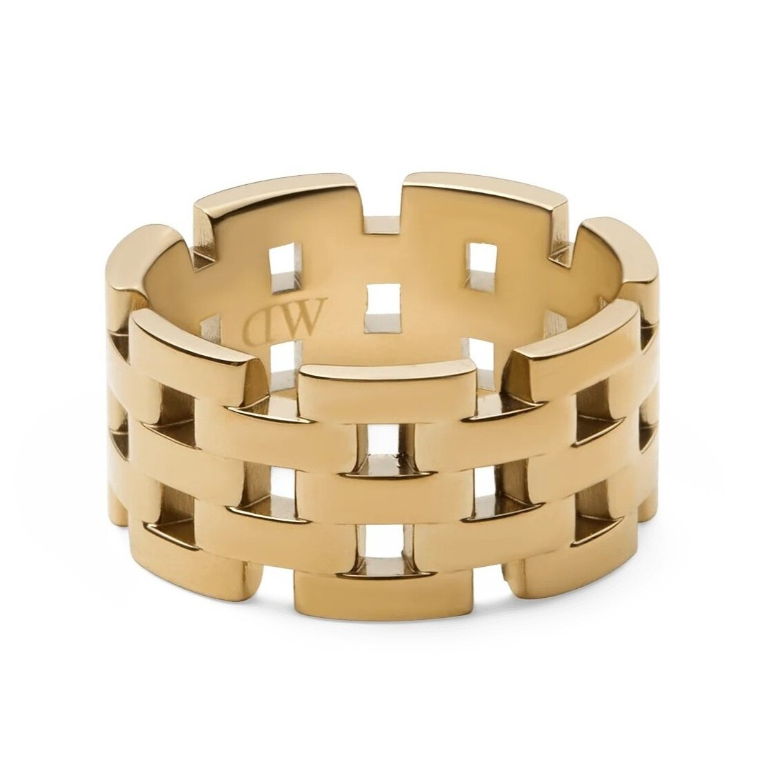 Úchvatný pozlacený prsten z oceli 5-Link DW0040100 Daniel Wellington / Obvod: 56 mm - 56 mm