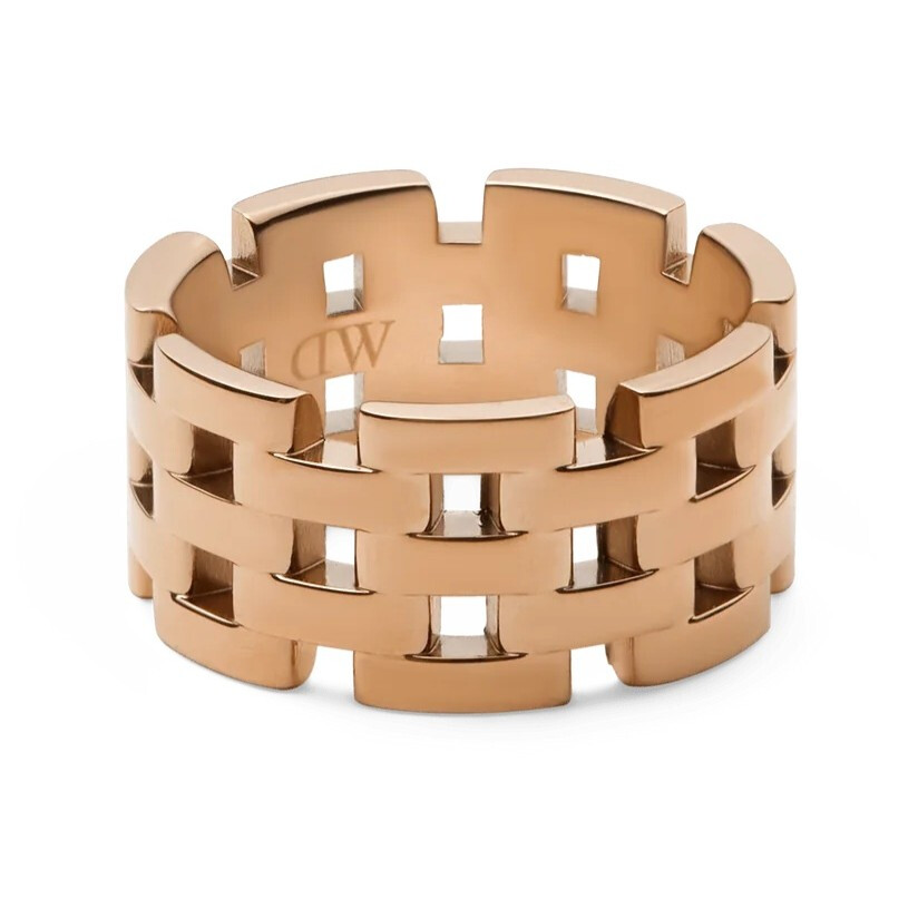 Designový bronzový prsten z oceli 5-Link DW0040097 Daniel Wellington / Obvod: 60 mm - 60 mm