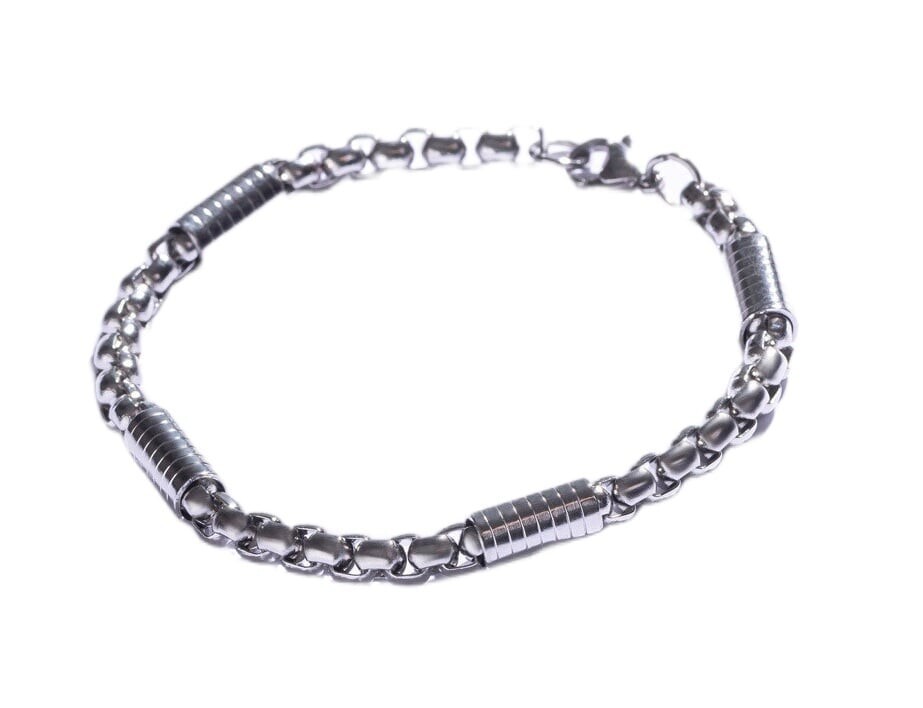 Pánský ocelový náramek MCGB5062S Marc Malone / Délka: 21 cm