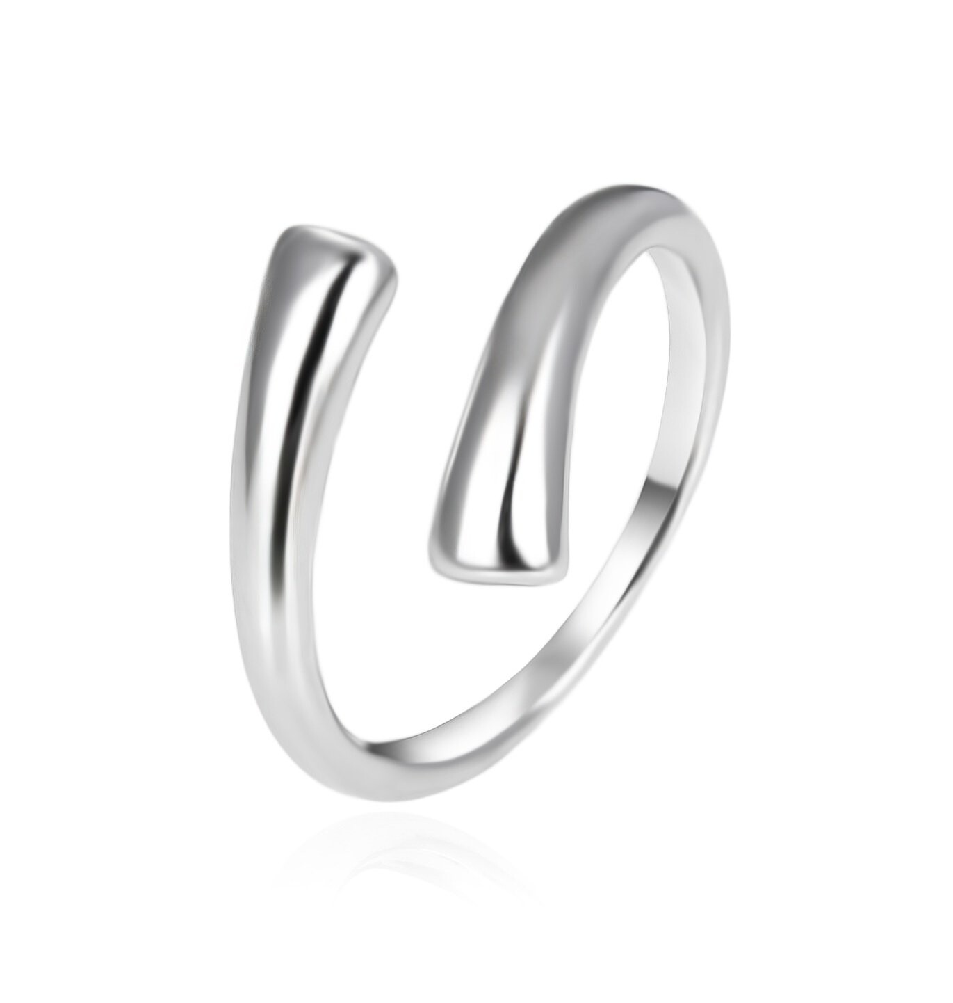 Minimalistický otevřený stříbrný prsten AGT-R53X Agato / Obvod: 62 mm - 62 mm