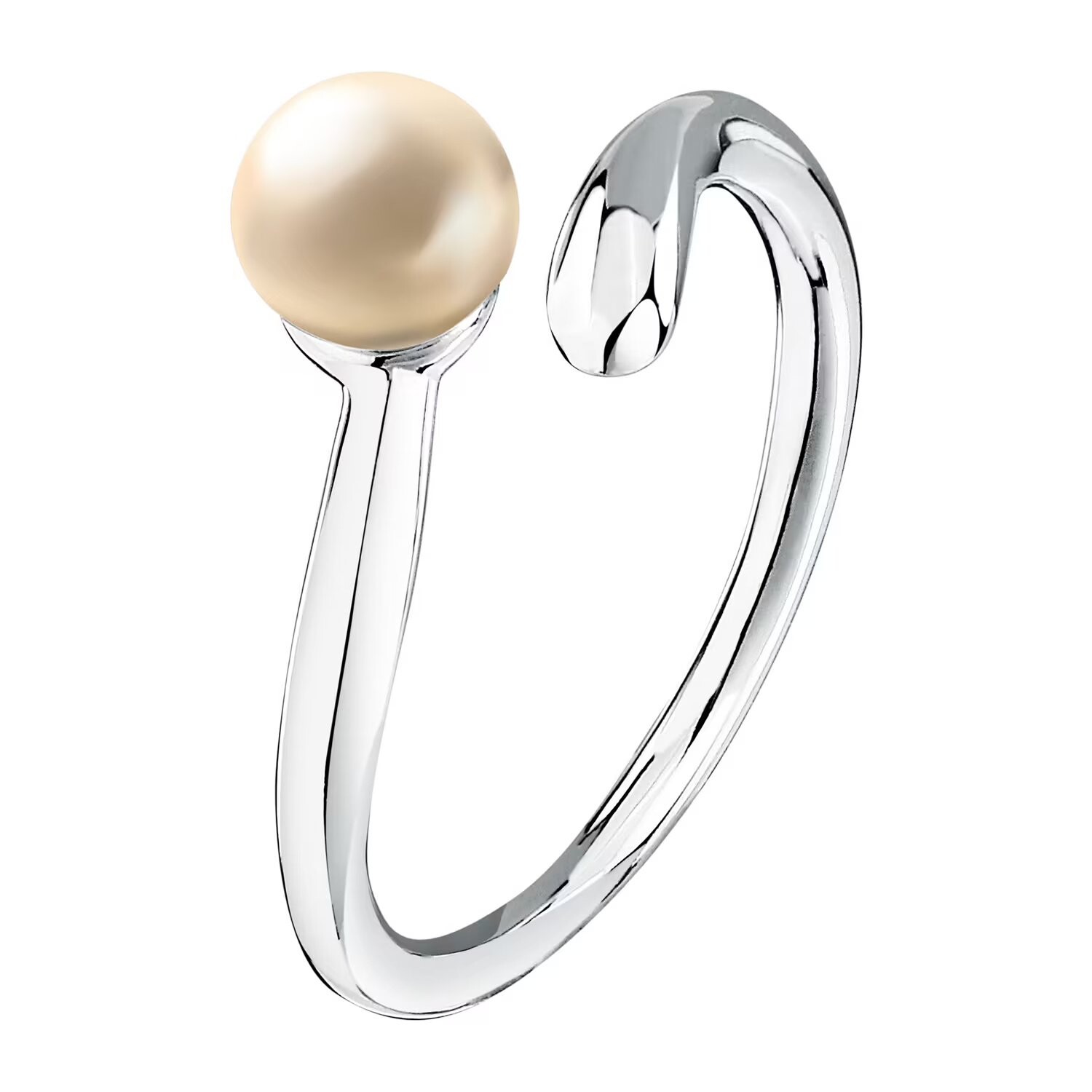 Stříbrný otevřený prsten pro ženy Perla SXU450 Morellato / Obvod: 52 mm - 52 mm