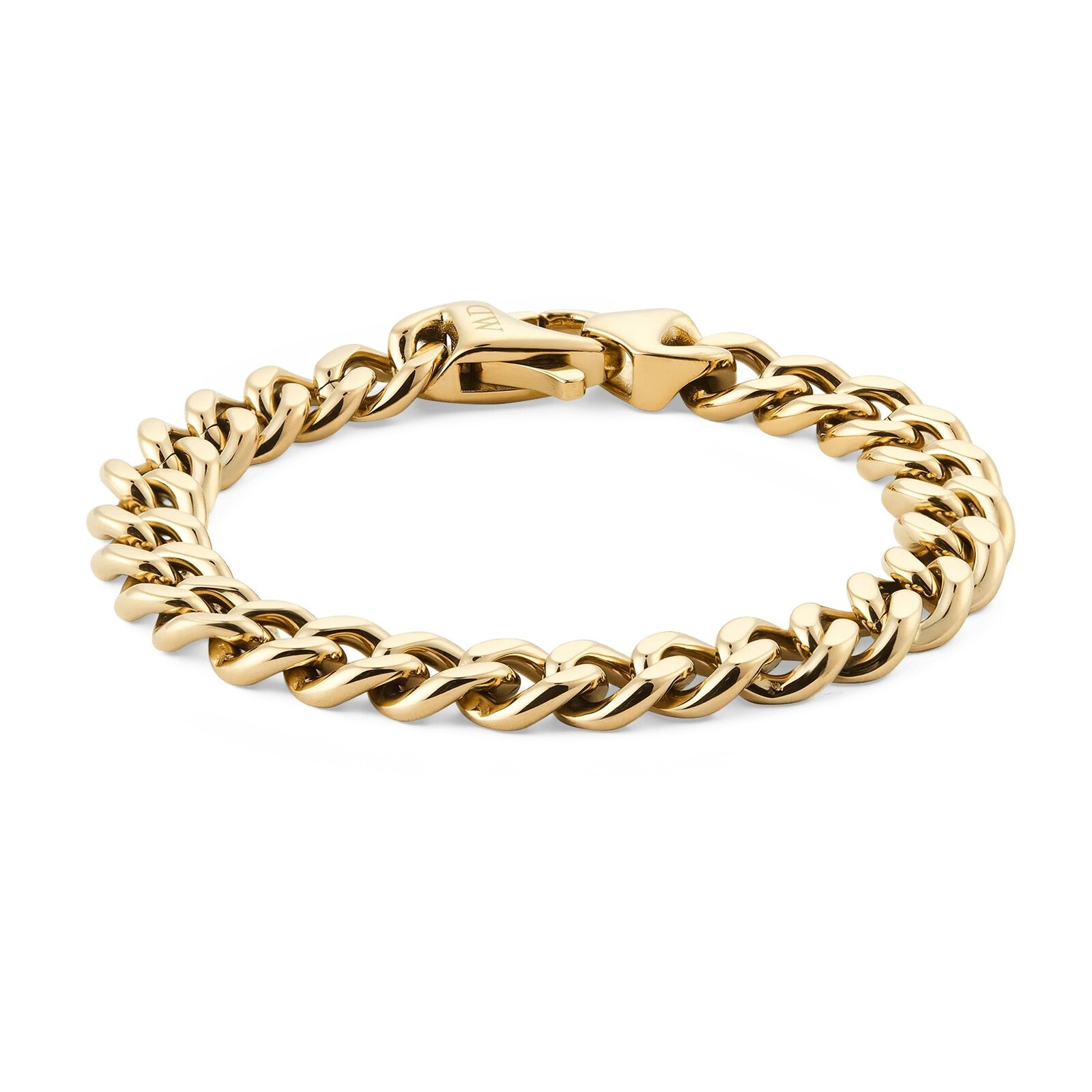 Pánský pozlacený náramek Ellipse Cuban Chain DW0040166 Daniel Wellington / Délka: 18,5 cm