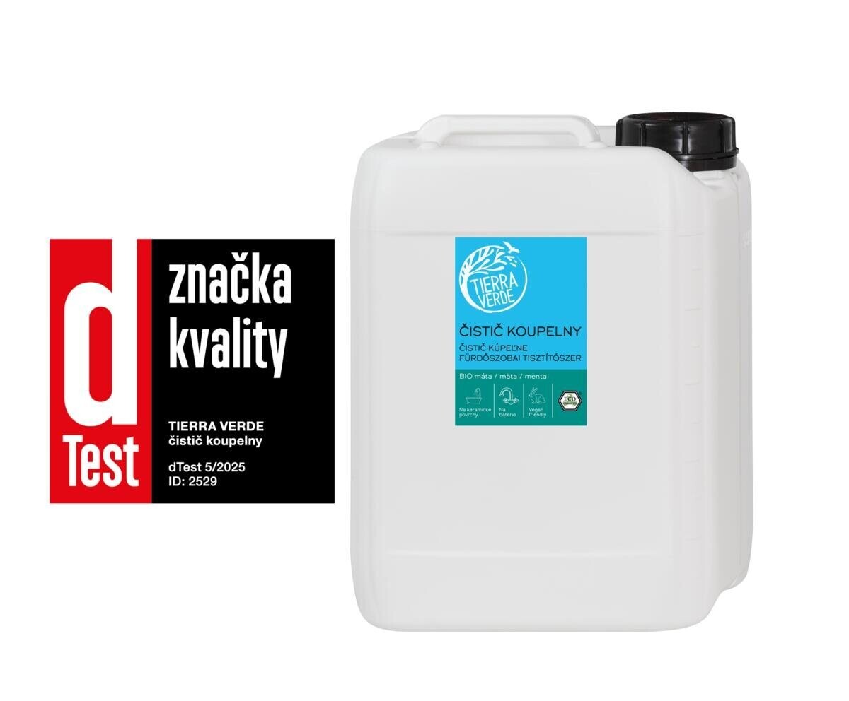 Tierra Verde Čistič koupelny s BIO mátou 5 l (kanystr) - s biologicky odbouratelnými tenzidy