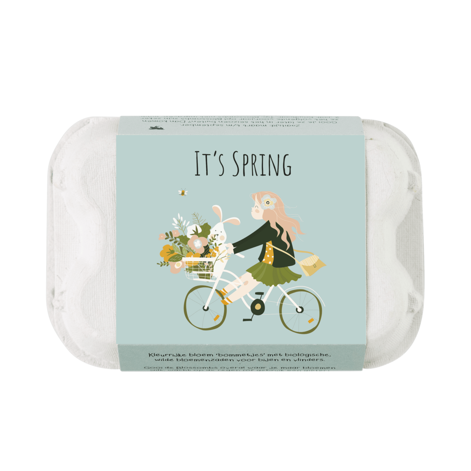 Blossombs Semínkové bomby - Dárkový box na vajíčka - Jaro (6 ks) - divoké luční kvítí