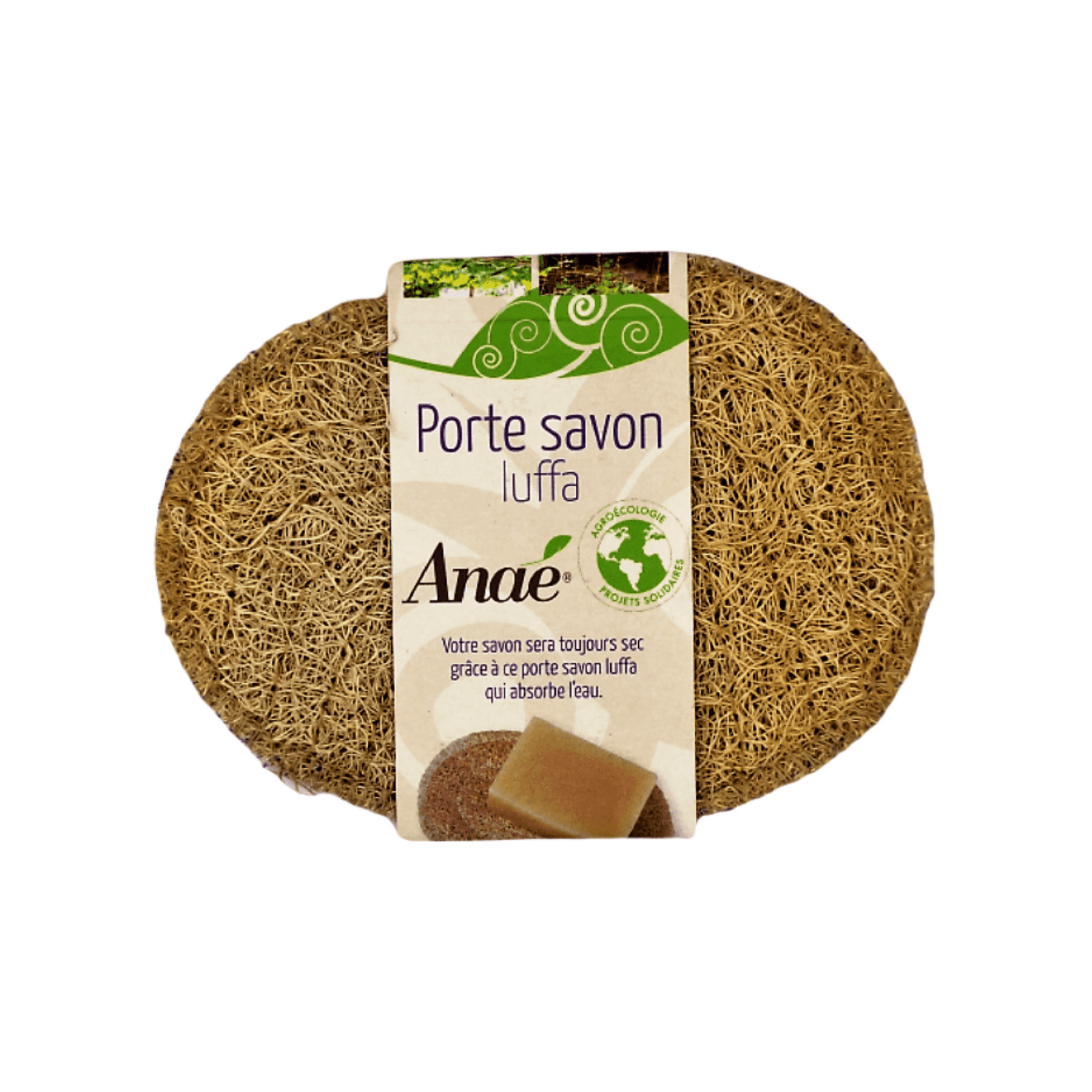 Anaé by Ecodis Lufa podložka na tuhé mýdlo - vstřebá přebytečnou vodu