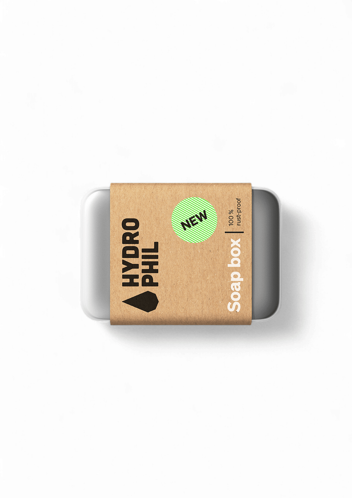 Hydrophil Hliníkové pouzdro na mýdlo - s odkapávací miskou