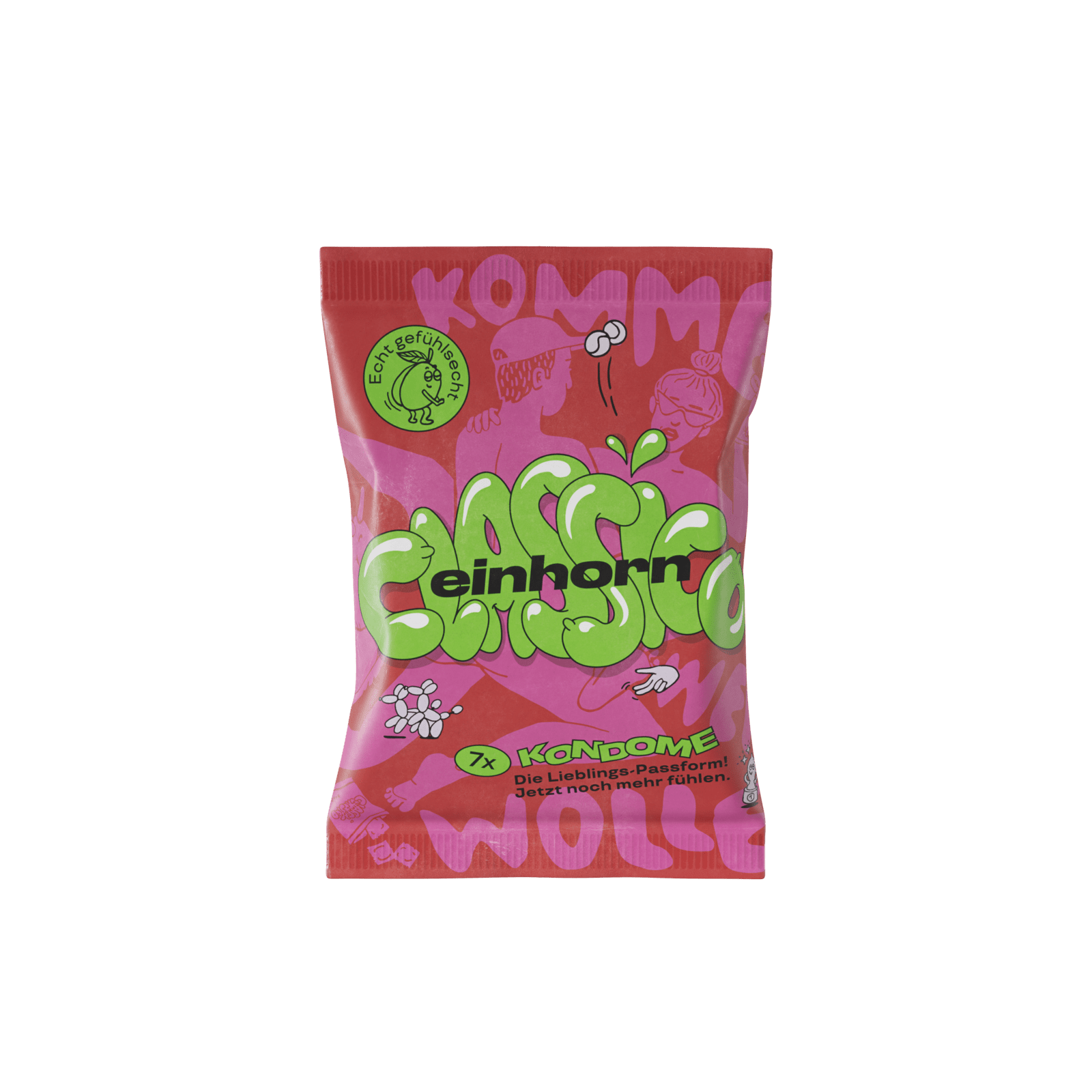 Einhorn Kondomy Classic 7 ks - veganské, bez parfemace