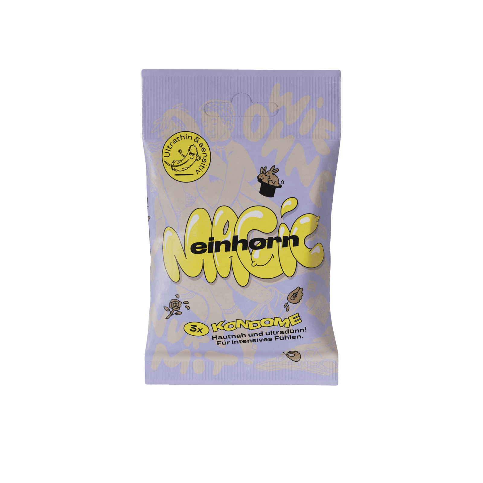 Einhorn Kondomy Magic 3 ks - s tenkou stěnou