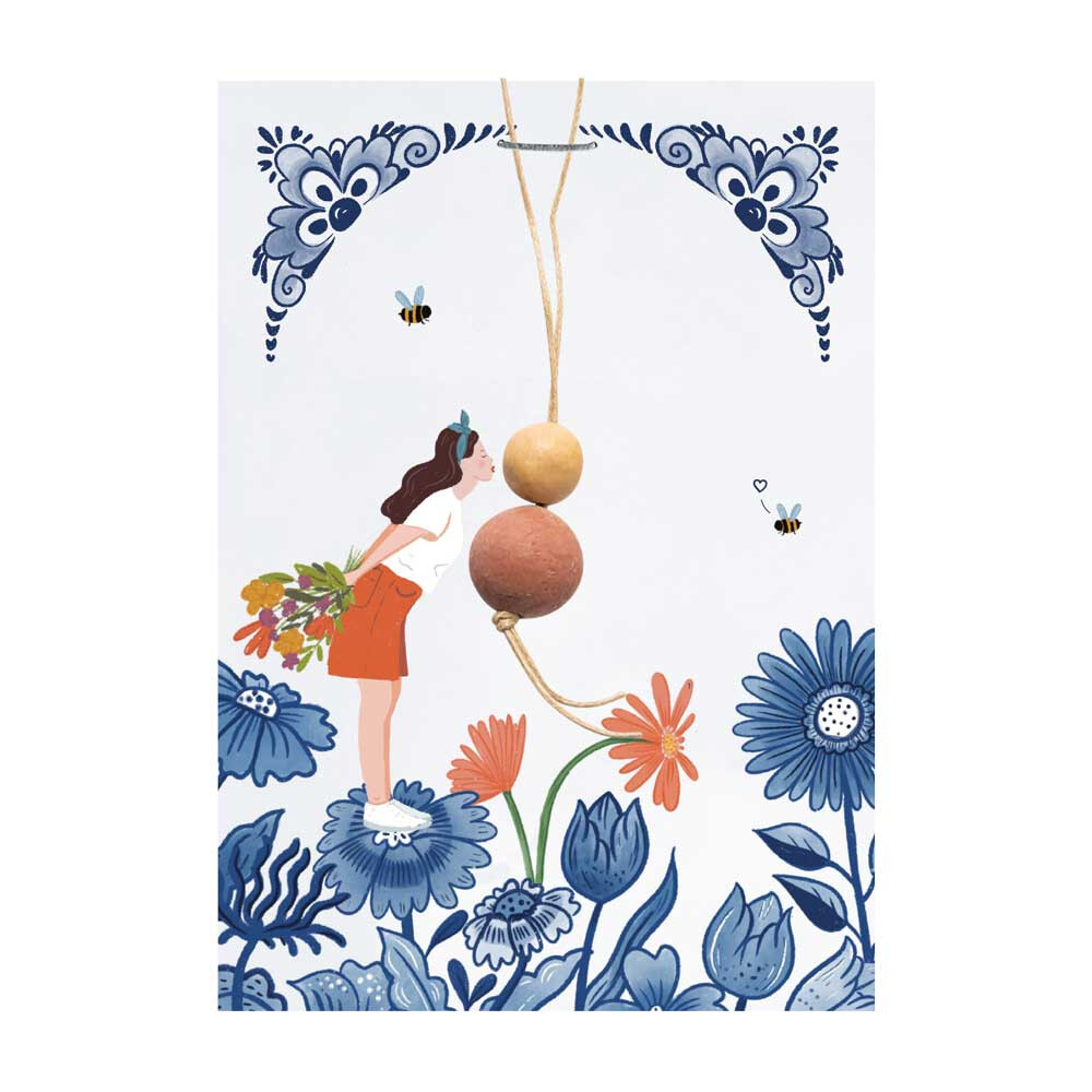 Blossombs Semínkové bomby - Drobný dáreček - Panenka pro štěstí - Polibek (2 ks) - originální a praktický dárek v jednom