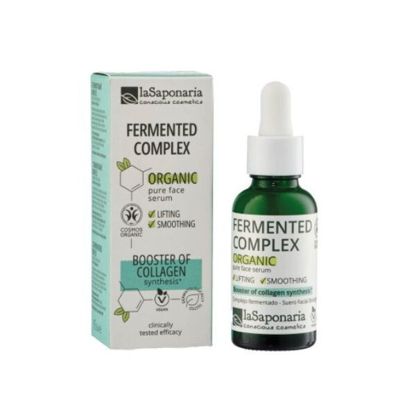 laSaponaria Pleťové sérum - Fermentovaný komplex BIO (30 ml) - pro pružnější, zářivější a hladší pleť