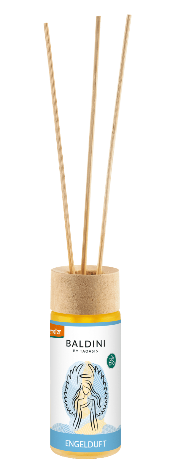 TAOASIS Baldini Aroma difuzér s tyčinkami Angel Scent BIO (50 ml) - euforické, harmonizační a aktivační