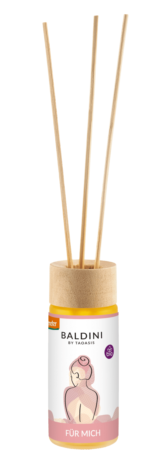 TAOASIS Baldini Aroma difuzér s tyčinkami For Me BIO (50 ml) - relaxační, harmonizační a posilující