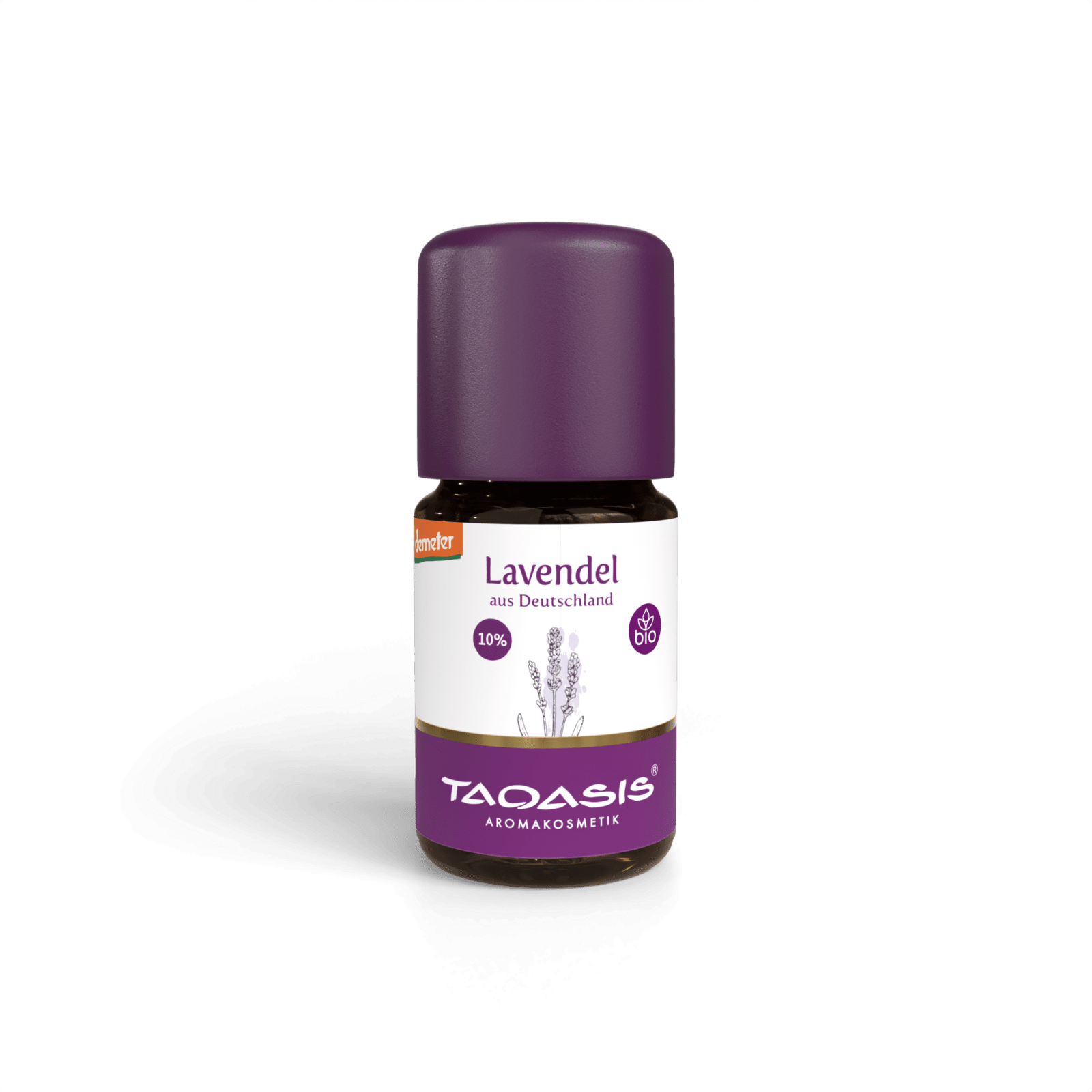 TAOASIS Éterický olej Levandule BIO (5 ml) - mimořádně květinová a uvolňující vůně