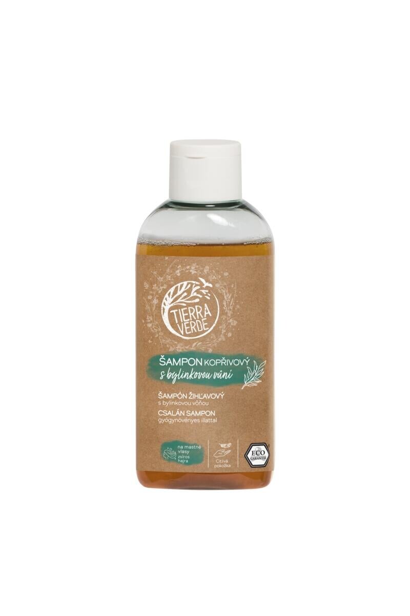 Tierra Verde Šampon kopřivový s bylinkovou vůní 100 ml - na mastné vlasy