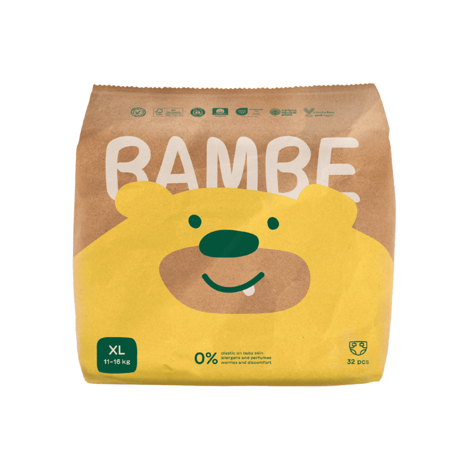 Bambe Ekoplenky - vel. XL (11 - 16 kg) (32 ks) - vyrobeno v česku