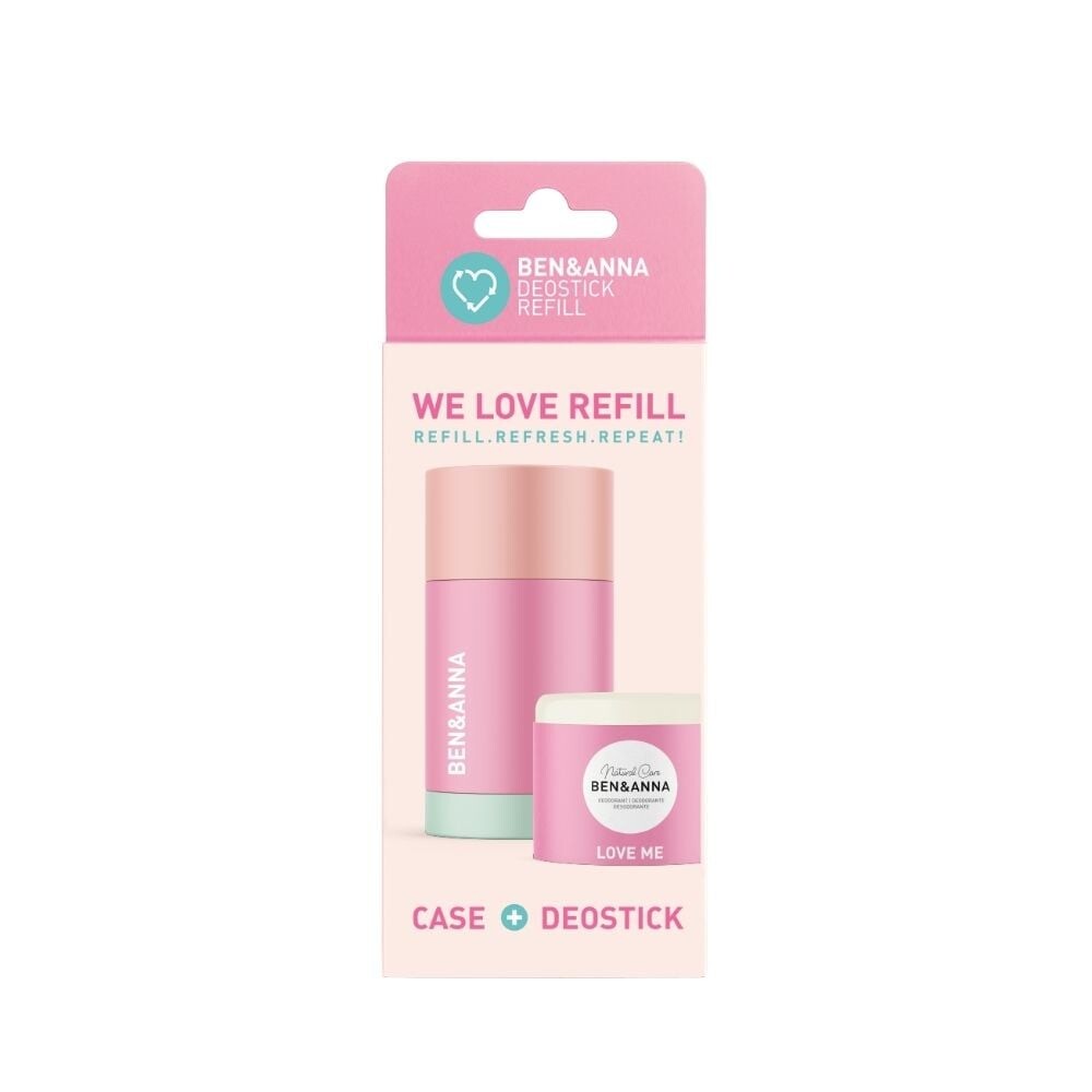 Ben & Anna Tuhý deodorant se znovupoužitelným aplikátorem (40 g) - Love Me - minimalizace plastového odpadu