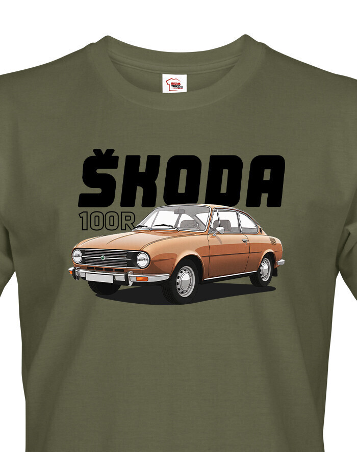 Pánské tričko Škoda 100R - skvělý dárek pro milovníky škodovek